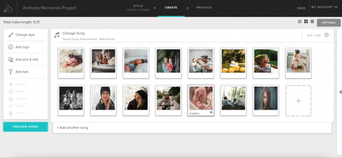 How to Use Animoto Memories: Rearrange media