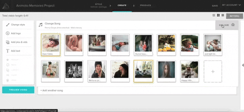 How to Use Animoto Memories: Edit song and pacing
